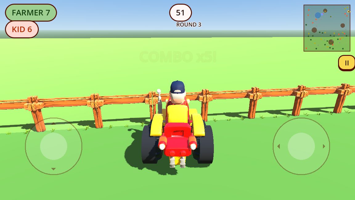A fruit combo popping on screen