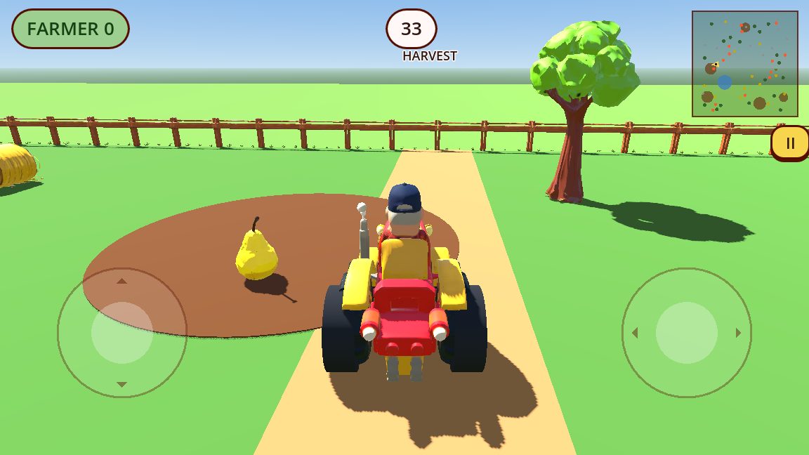 Harvest mode: a pear sitting in a mud patch