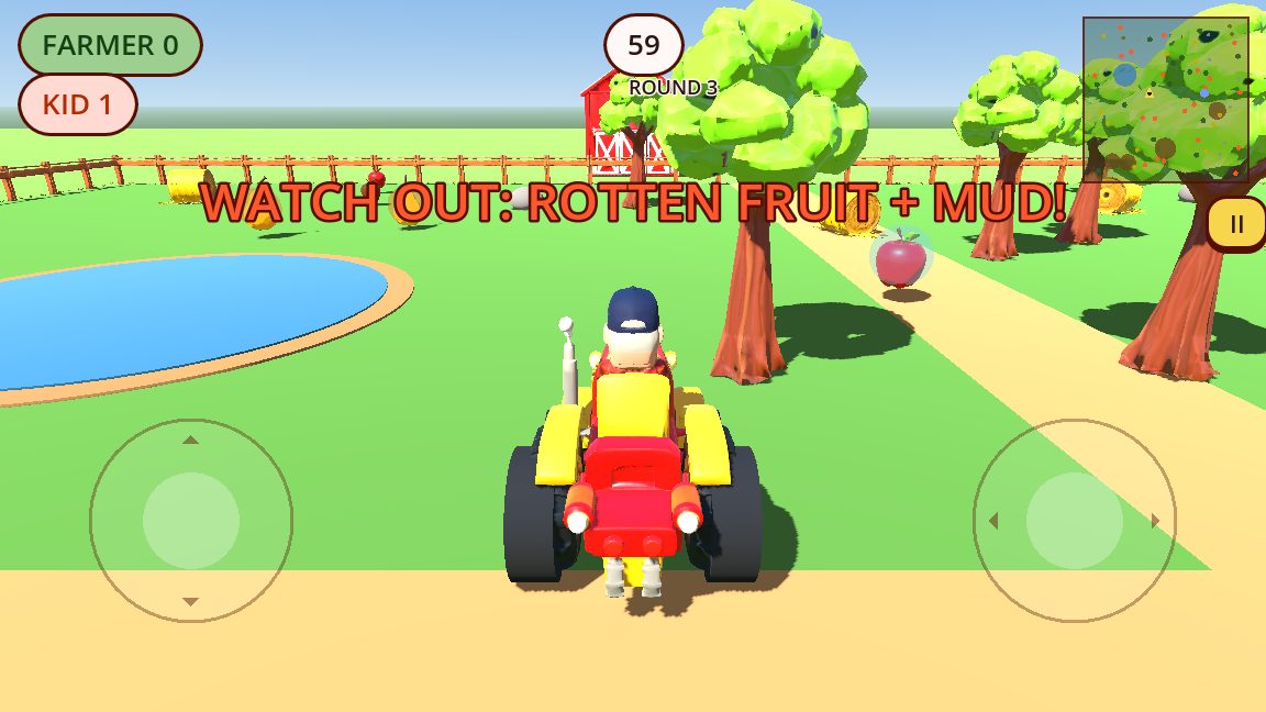 Round 3 warning: watch out for rotten fruit and mud